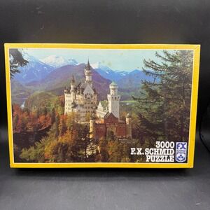 NOS Vintage FX Schmid Neuschwanstein Castle Jigsaw Puzzle 3000 Pcs